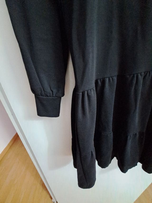 Vestido sudadera negro