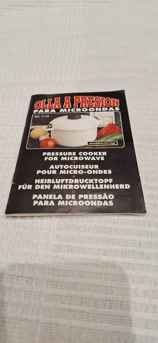 Olla a vapor para microondas.