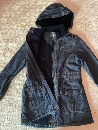 Abrigo vaquero niña talla 10 y abrigo impermeable