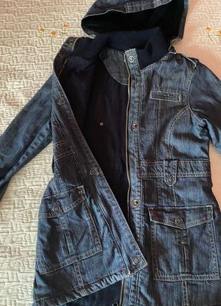 Abrigo vaquero niña talla 10 y abrigo impermeable