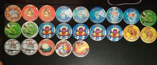 Tazos pokemon attack sueltos