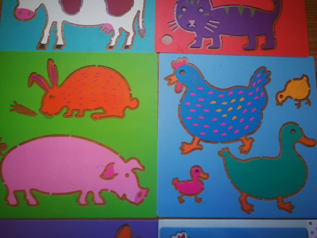 Patrones animales de la granja Djeco 