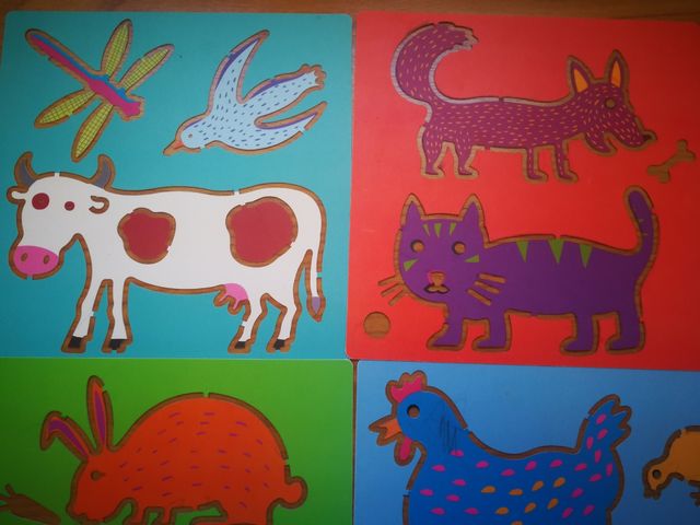 Patrones animales de la granja Djeco 