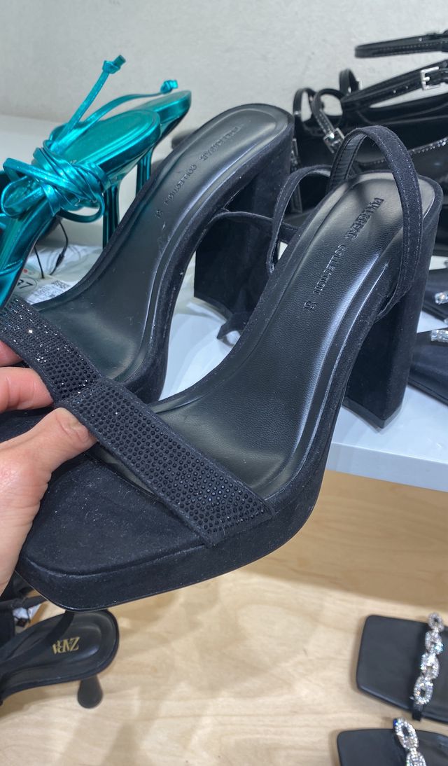 sandalias de tacon talla 38 Zara