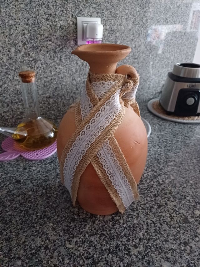 jarra de barro artesanal