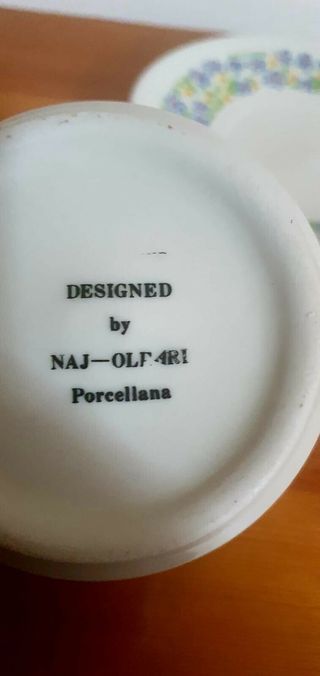 NAJ OLEARI tazza date con piatto  ANNI ‘90 nuova