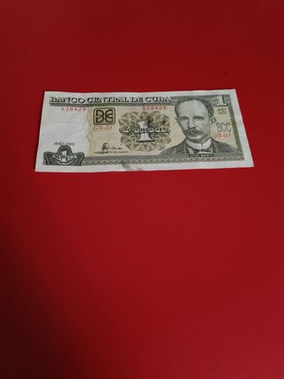 Billete 1 PESO CUBANO