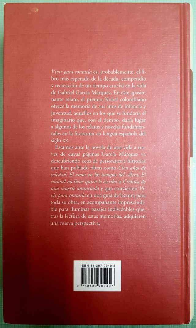 Vivir para contarla - G. G. Márquez