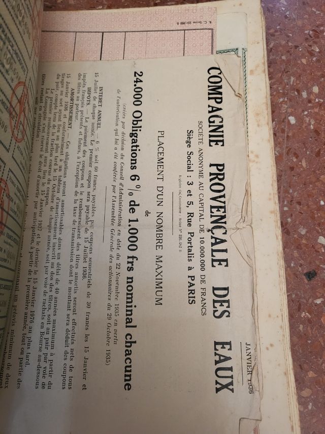 Documentos y acciones francesas