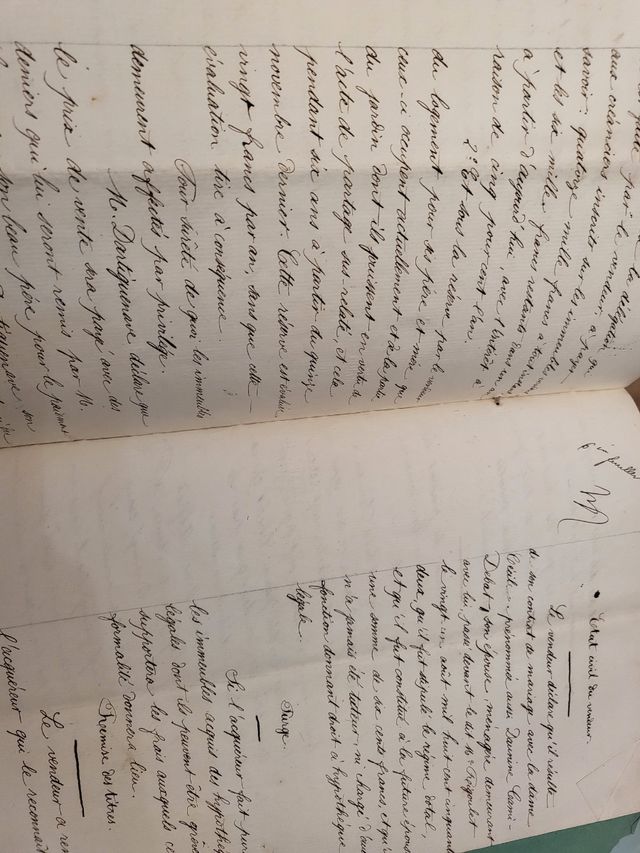 Documentos y acciones francesas