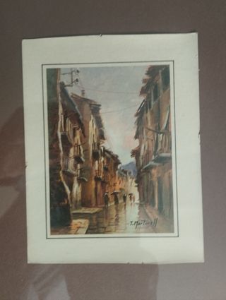 Cuadro con postal Antigua 