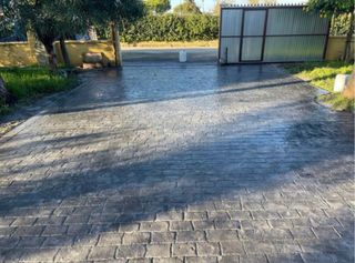 Hormigon impreso y en vertical