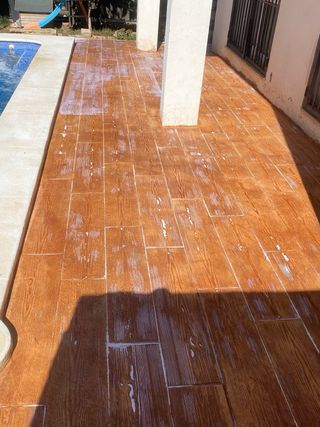 Hormigon impreso y en vertical