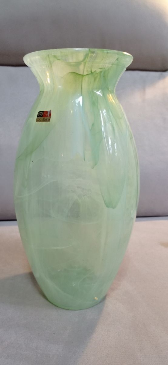 Vaso in vetro verdino