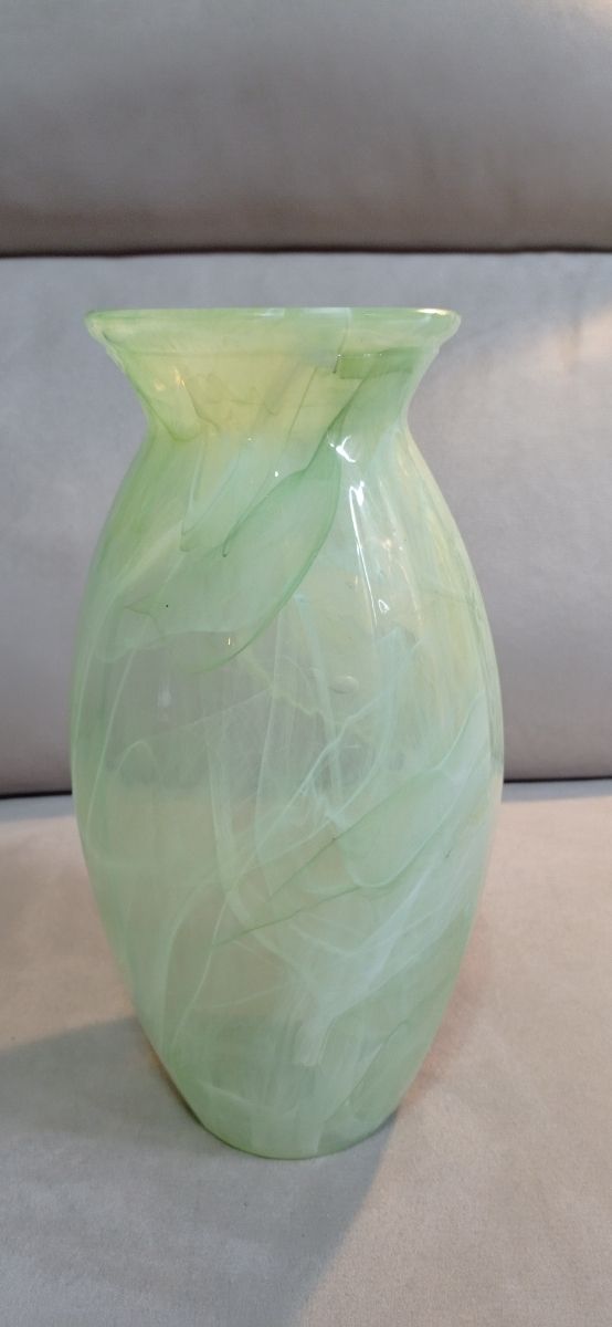 Vaso in vetro verdino