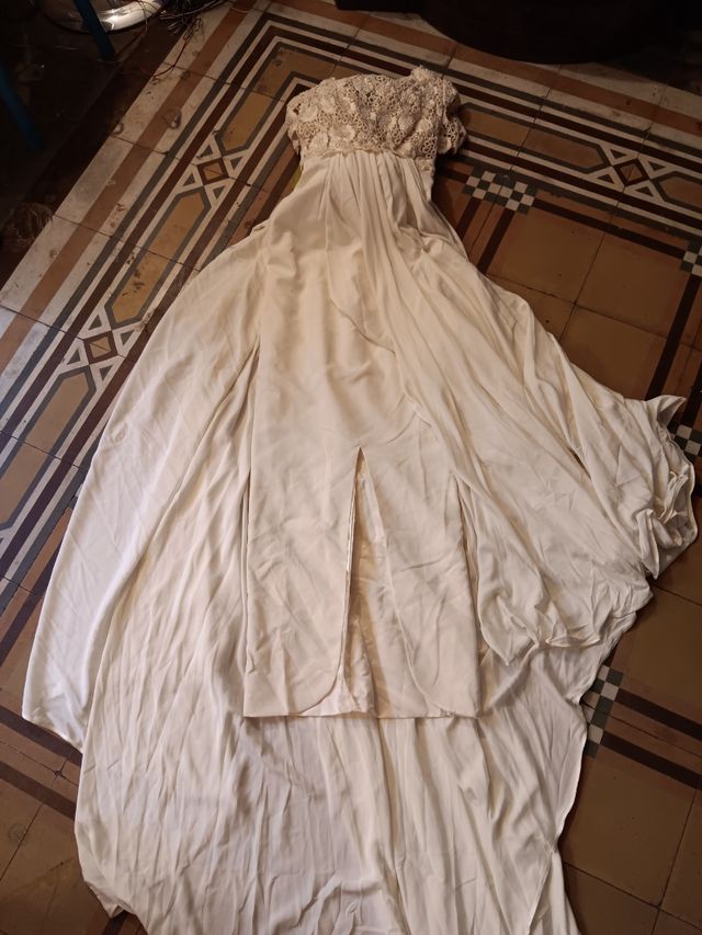 Abito da sposa seta sartoriale alta