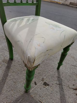 Silla vintage verde