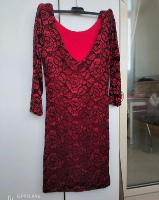Vestitino in pizzo rosso🌺
