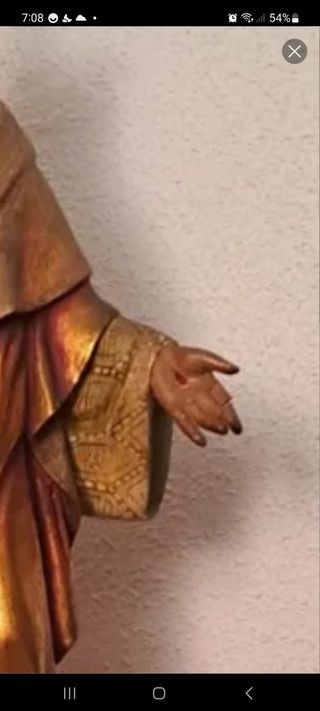 Sagrado Corazón de Jesús con sello de Olot.
