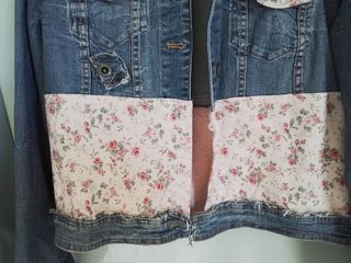 Cazadora  tejana, patchwork, hippy