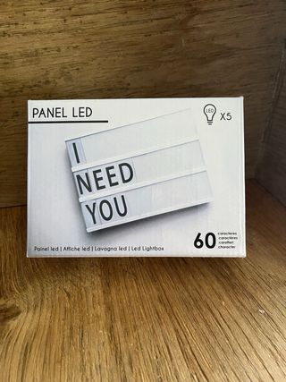 Panel led de letras