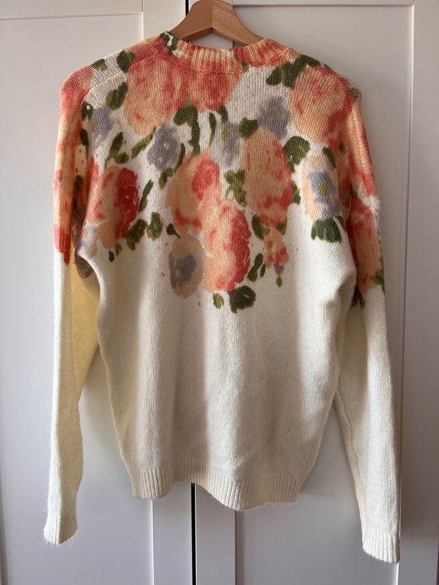 Jersey flores lana y alpaca