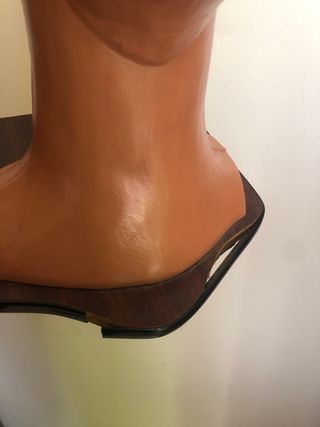 Cabeza maniquí antigua plastico