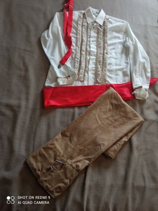 Traje de gitano niño ,talla 32,8 /9 años