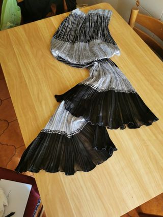 Sciarpa plissettata donna