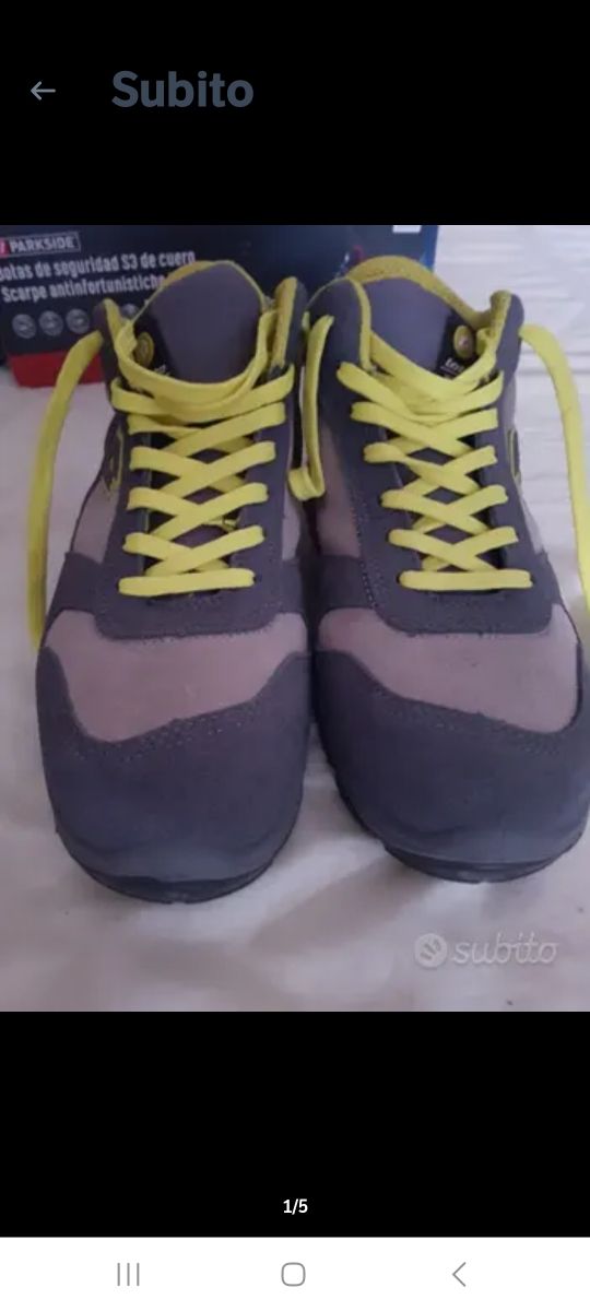 Scarpe antinfortunistica nuove.