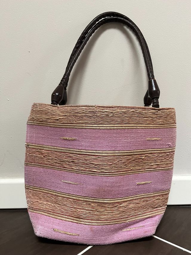 Borsa estiva gialla/rosa