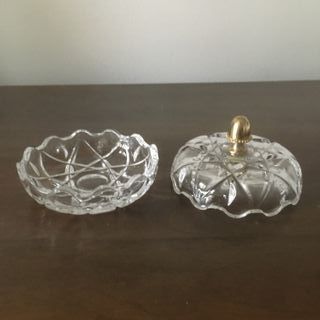 Scatolina cristallo con coperchio ad incastro