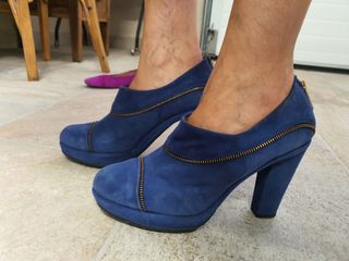 Zapato botín azul Pons Quitana.