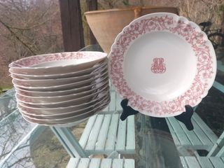 Ser de 12 platos hondos Limoges.