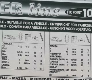 Baca barras techo universales