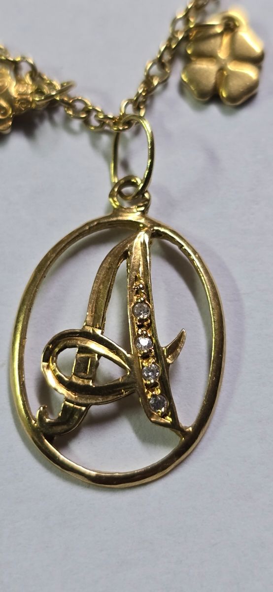 Colgante y cadena oro 18k 44cm 8,42g EN 6 MESES TE