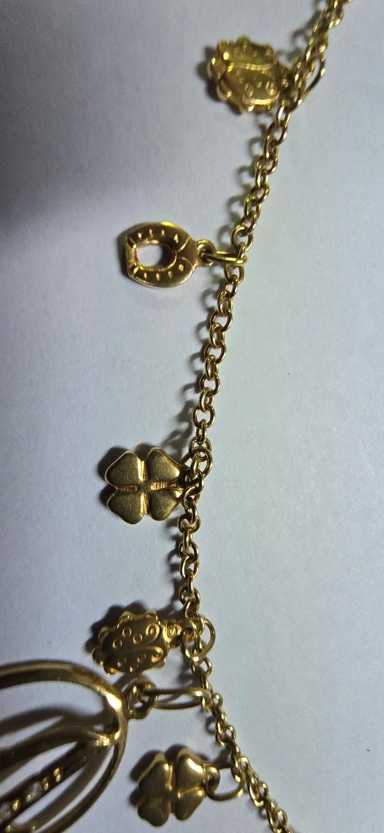 Colgante y cadena oro 18k 44cm 8,42g EN 6 MESES TE