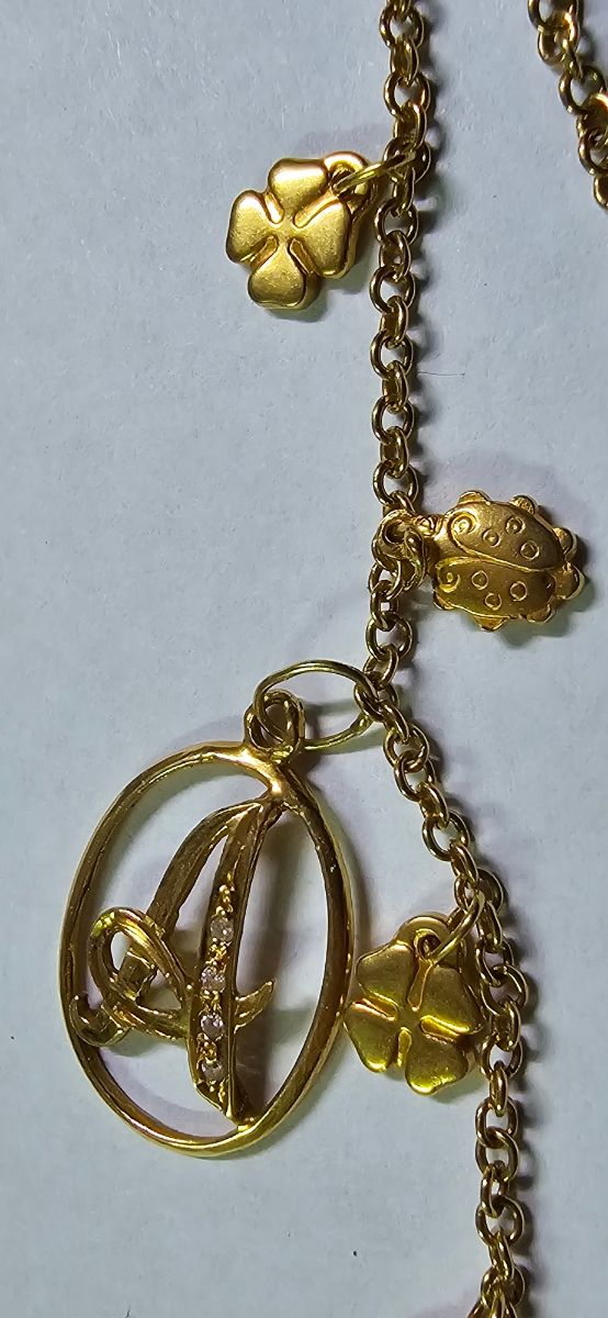 Colgante y cadena oro 18k 44cm 8,42g EN 6 MESES TE