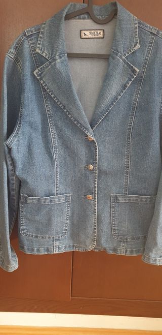 Blazer en tela vaquera