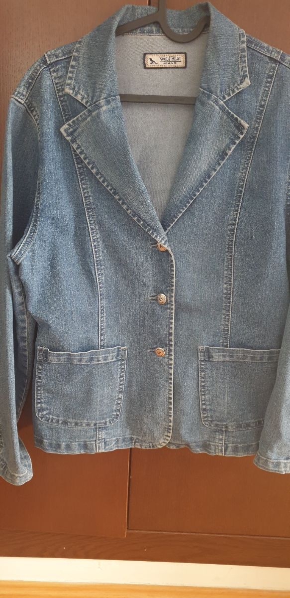 Blazer en tela vaquera