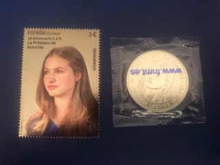 Moneda y Sello Infanta Leonor