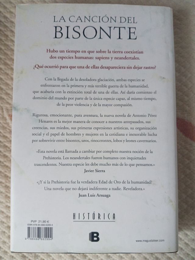 Libro La canción del Bisonte