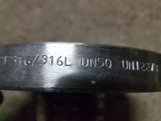 Flangia inox DN 50 con tronchetto 