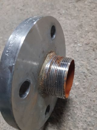 Flangia inox DN 50 con tronchetto 