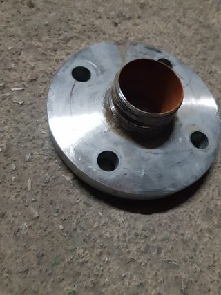 Flangia inox DN 50 con tronchetto 