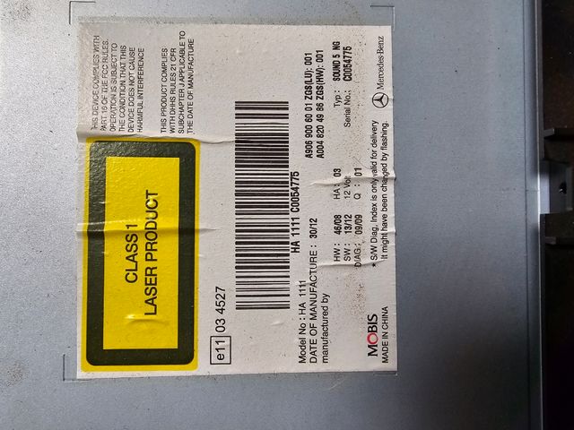 Radio-CD original Mercedes Sprinter W906