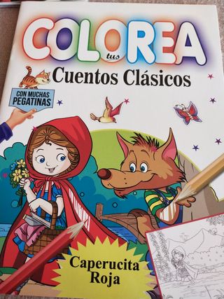 Cuaderno pega y colorea