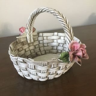 Cestino in ceramica Bassano cm. 18