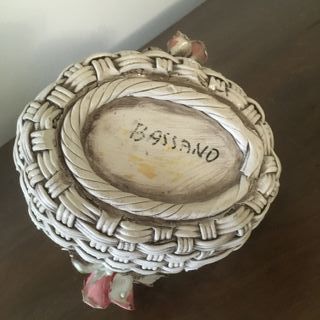 Cestino in ceramica Bassano cm. 18