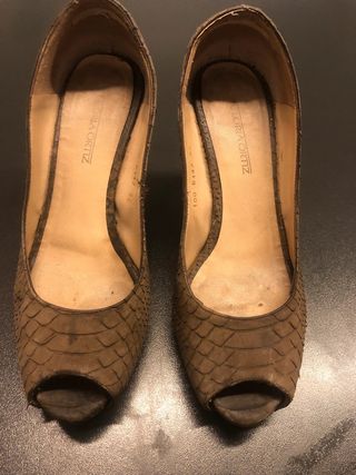 Zapatos de Salón de Gloria Ortiz Marrón Talla 36